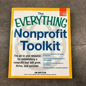 Everything Nonprofit Toolkit Jim Goettler Book & CD 2012 Adams Media Guide